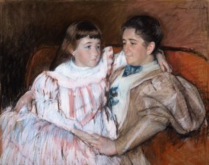Louisine Havemeyer and Her Daughter Electra、1895（紙にパステル） 作： Mary Cassatt