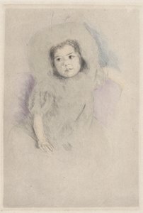 ボンネットをかぶったマーゴット (No. 1) 作： Mary Cassatt