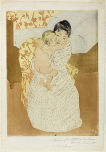 母性愛撫 作： Mary Cassatt