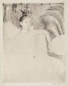 扇子を持つミミ、1889年頃。