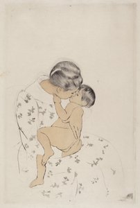 母のキス 作： Mary Cassatt