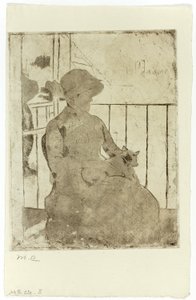 バルコニーで 作： Mary Cassatt