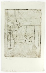 バルコニーで 作： Mary Cassatt