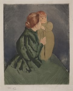 農婦と子ども 作： メアリー・カサット