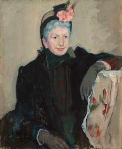 年配の女性の肖像」1887年頃 作： Mary Cassatt