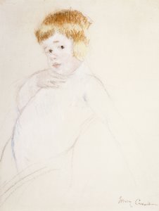 愛撫のための赤ちゃんのための研究、1902年頃 作： Mary Cassatt