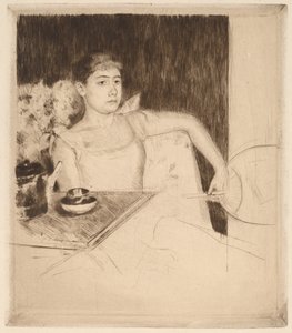 お茶、1890年頃 作： Mary Cassatt