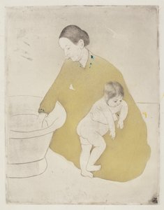 お風呂 作： Mary Cassatt