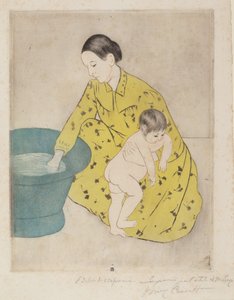 お風呂 作： Mary Cassatt