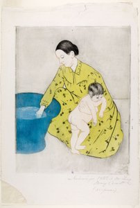 お風呂 作： Mary Cassatt