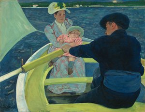 ボートパーティー 作： Mary Cassatt