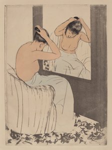 髪形 作： Mary Cassatt