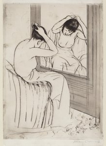 髪形 作： Mary Cassatt