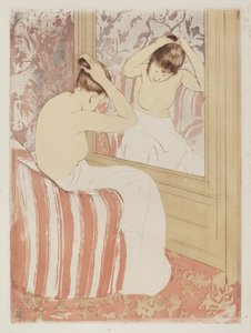 髪形 作： Mary Cassatt