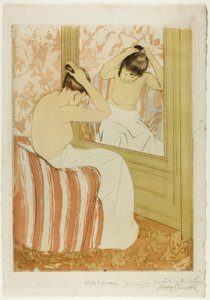髪形 作： Mary Cassatt