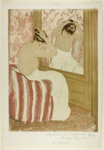 髪形 作： Mary Cassatt
