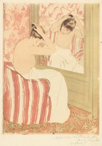 The Coiffure, 1890-1891. 作： Mary Cassatt