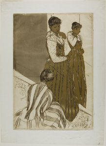 フィッティング 作： Mary Cassatt