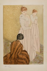 フィッティング 作： Mary Cassatt