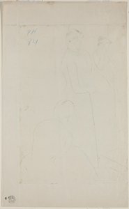 フィッティング [裏面] 作： Mary Cassatt