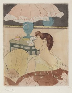 ランプ 作： Mary Cassatt