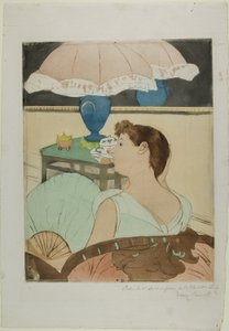 ランプ 作： Mary Cassatt