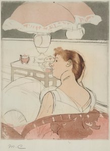 ランプ 作： Mary Cassatt