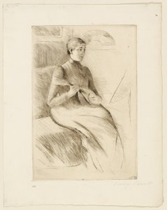 マンドリン奏者 作： Mary Cassatt