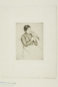 オウム 作： Mary Cassatt