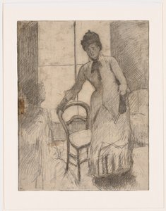 訪問者 作： Mary Cassatt