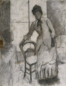 ビジターレクト、c。 1881年。 作： Mary Cassatt