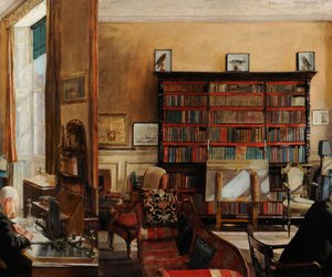 インテリア・スタディ 1937年頃（油彩・キャンバス） 作： Mary Dawson Elwell