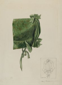 子供用ボンネット、1936年頃。 作： Mary E Humes