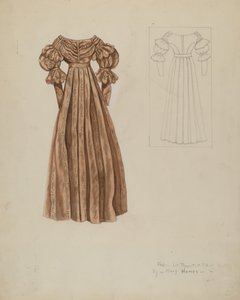ドレス、1937年頃 作： Mary E Humes