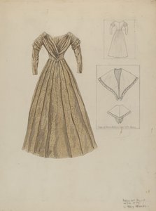 ドレス、1937年頃 作： Mary E Humes