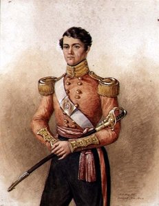 チャールズ・ハミルトン・ウェイク少佐の肖像（1871年没）第34ネイティブ・インディアン歩兵隊 作： Mary Ellen Best