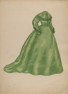ウェディングドレス、1940年頃 作： Mary Fitzgerald