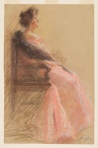 若い女性の肖像画 作： Mary Golden Younglove