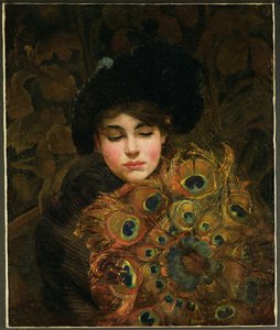 孔雀ファン 作： Mary Henrietta Curtois