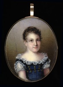 少女の肖像、1825年。