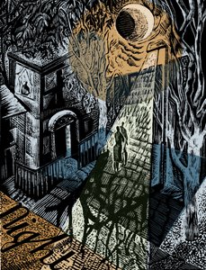 夜、2016年（ビニール彫刻） 作： Mary Kuper