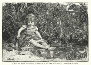Silas Marner-ここに座ったエッピーは、自分の小さなブーツに元気に話しかけました 作： Mary L. Gow