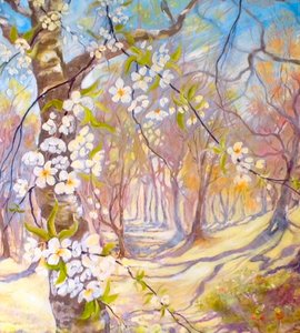 春の大花 作： Mary Smith