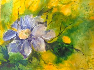夕日のクレマチス 作： Mary Smith