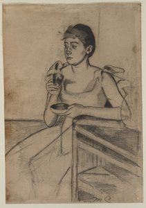 食後のコーヒー 作： Mary Cassatt