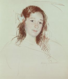 アデルの頭 作： Mary Cassatt