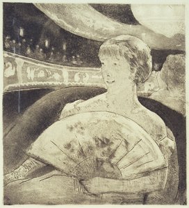 オペラ座にて（アクアチント・エッチング） 作： Mary Stevenson Cassatt