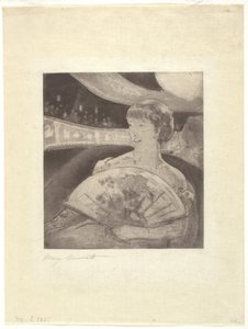 オペラボックスで 作： Mary Stevenson Cassatt