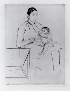 看護 作： Mary Stevenson Cassatt