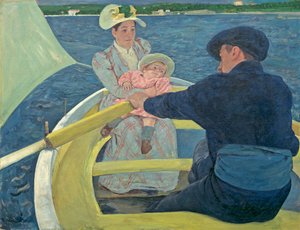 ボートパーティー 作： Mary Stevenson Cassatt
